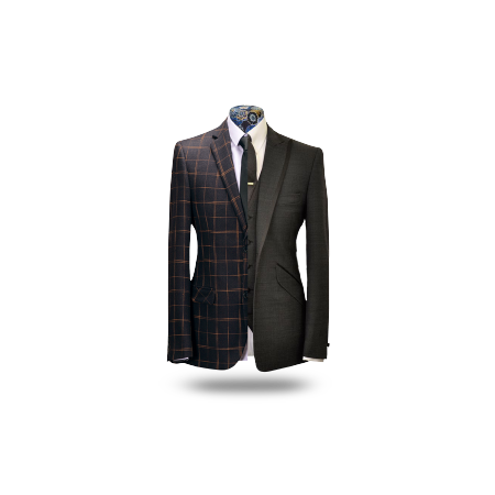 Our Marketing Section, An image of Raymond Clothing Suit Mockup. highlighting our work
