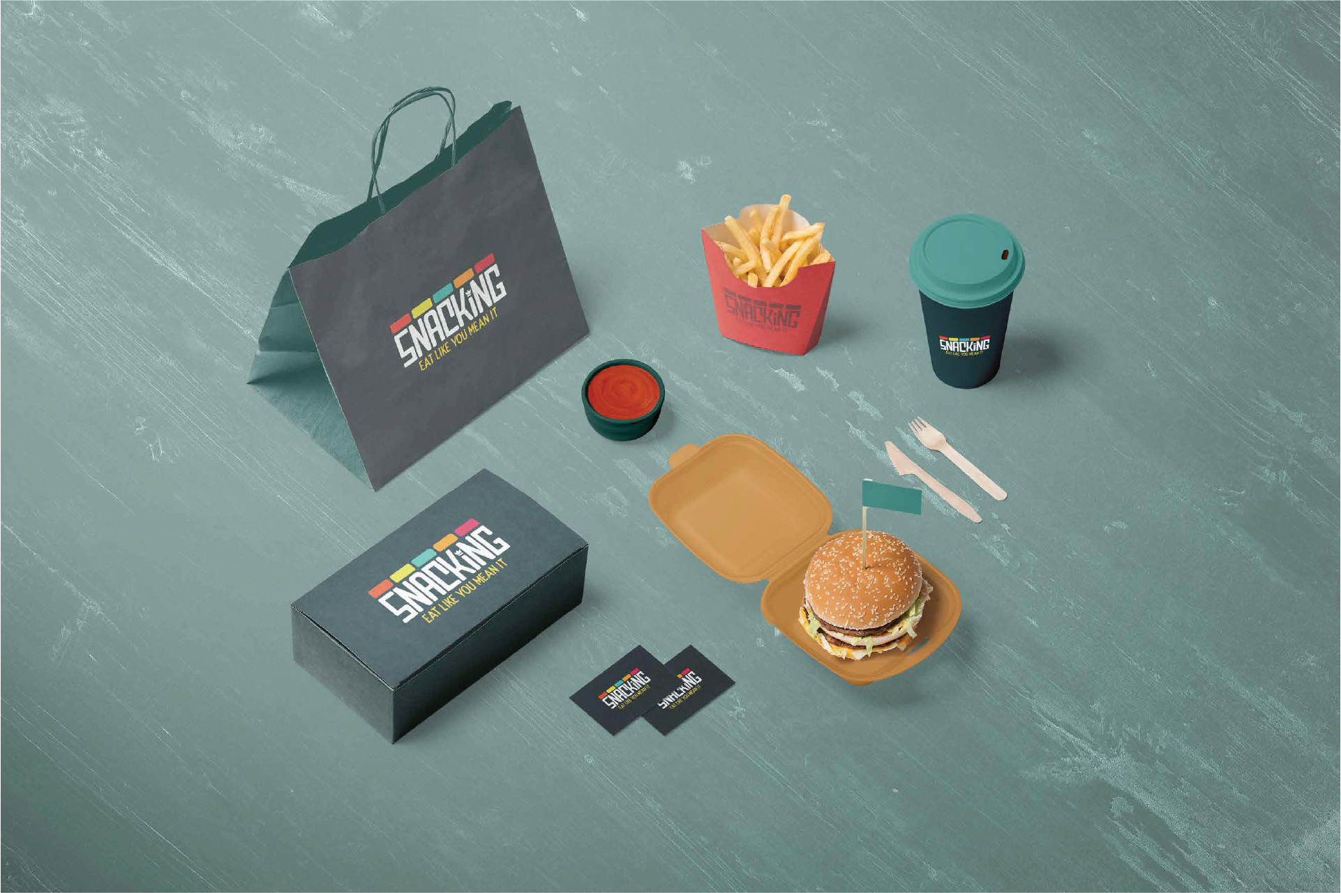 Sancking Branding showing Packaging Mockups 