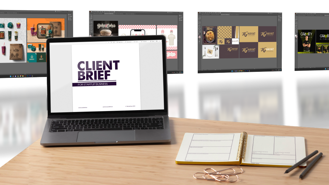 A image of Laptop mockup showing  our clients Branding screen Design we made.